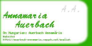 annamaria auerbach business card