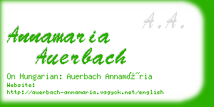 annamaria auerbach business card